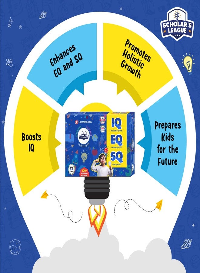 ClassMonitor IQ Development Kit for 6-8 Year Old Kids | 180+ Activity & Worksheets for Senior KG | Includes Activities for Enhancing IQ, SQ & EQ| Crafted by Psychologists and Educational Pioneers - Image 3